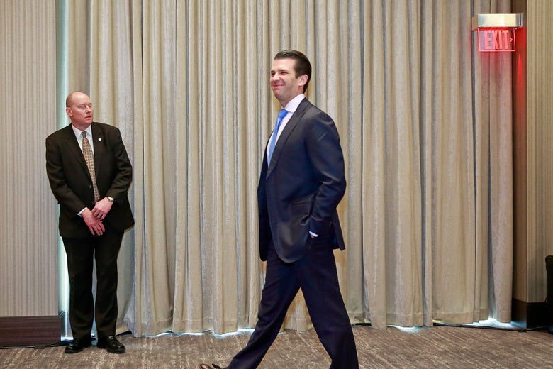Donald Trump Jr. in Vancouver, British Columbia on Feb. 28.